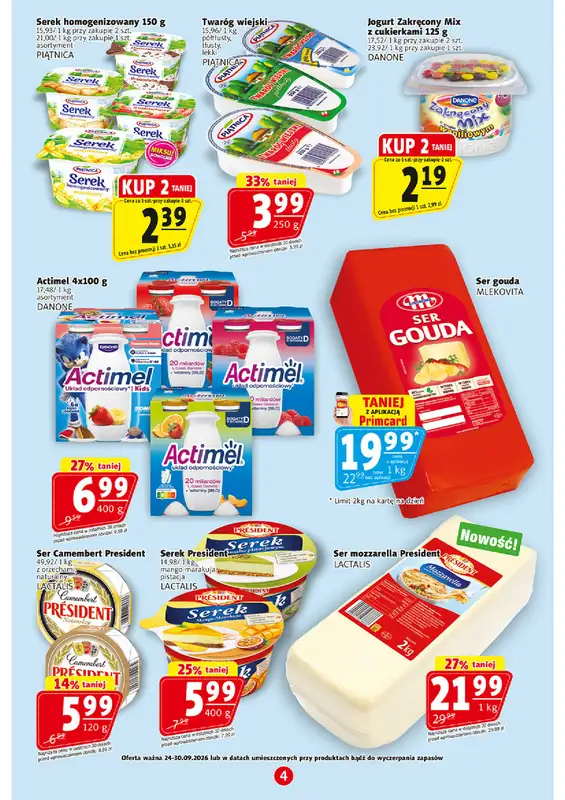 Prim Market - gazetka promocyjna Gazetka od czwartku 24.09 do środy 30.09 - strona 4