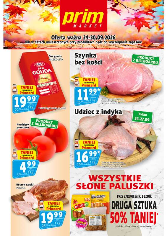Prim Market - gazetka promocyjna Gazetka od czwartku 24.09 do środy 30.09