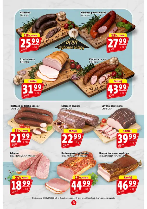 Prim Market - gazetka promocyjna Gazetka od czwartku 24.09 do środy 30.09 - strona 3