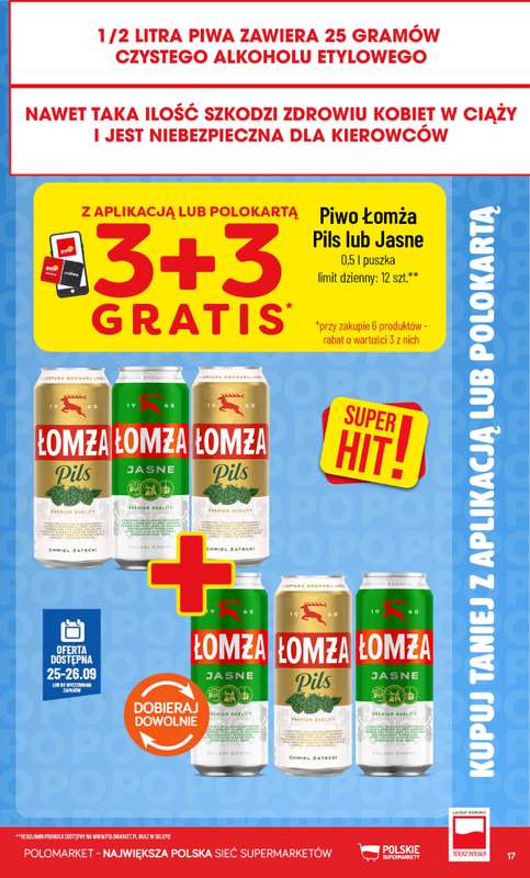 POLOmarket - gazetka promocyjna Kupuj taniej z aplikacją lub polokartą od środy 23.09 do wtorku 29.09 - strona 17