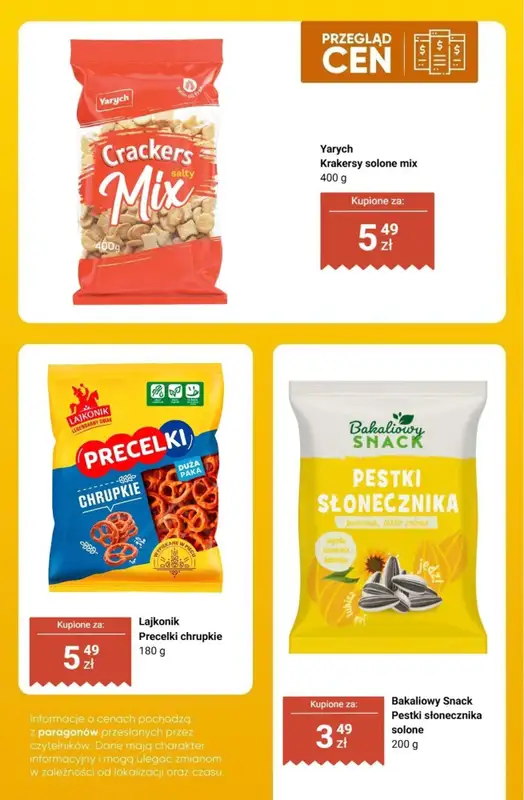 Dino - gazetka promocyjna Słone przekąski - przegląd cen od czwartku 24.09 do wtorku 29.09 - strona 6