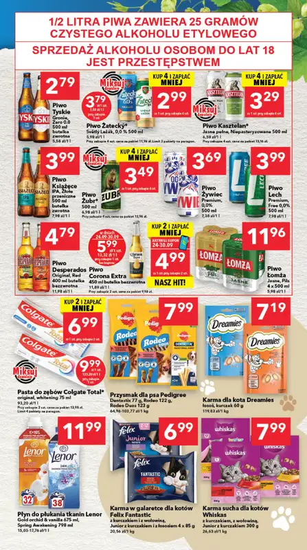 LEWIATAN - gazetka promocyjna Mamy TO w Lewiatanie – Zachód od czwartku 24.09 do środy 30.09 - strona 7