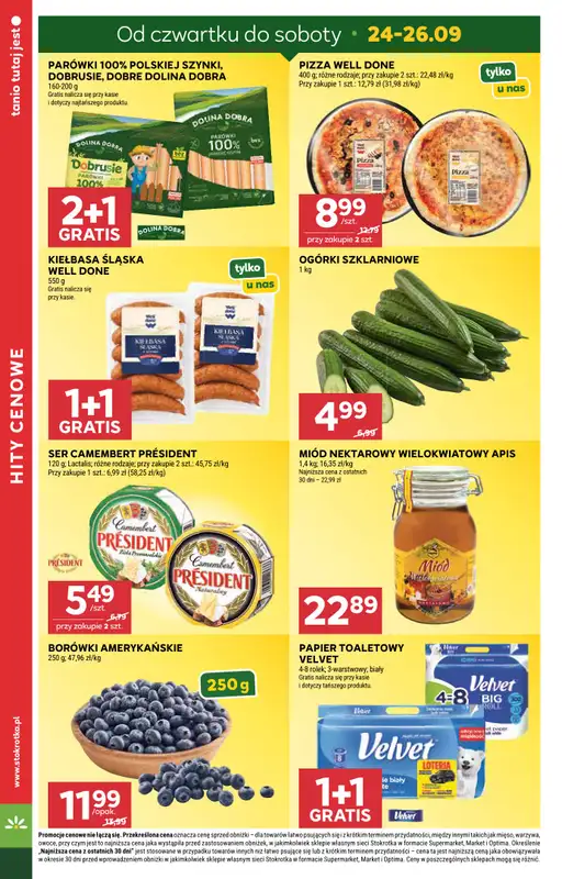 Stokrotka - gazetka promocyjna Gazetka Supermarket od czwartku 24.09 do środy 30.09 - strona 2