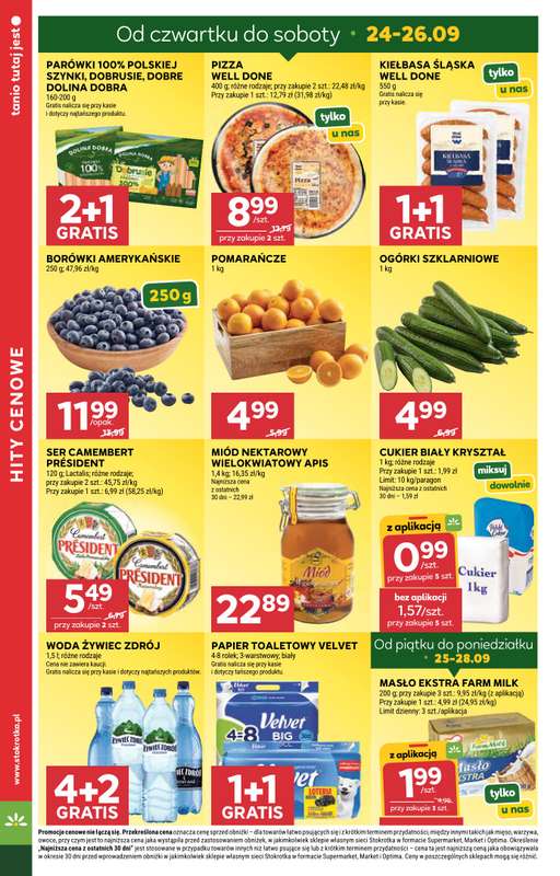 Stokrotka - gazetka promocyjna Gazetka Market od czwartku 24.09 do środy 30.09 - strona 2