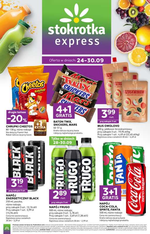 Stokrotka - gazetka promocyjna Gazetka Express od czwartku 24.09 do środy 30.09