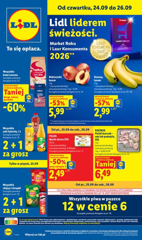 Lidl - gazetka promocyjna Oferta od czwartku od czwartku 24.09 do soboty 26.09