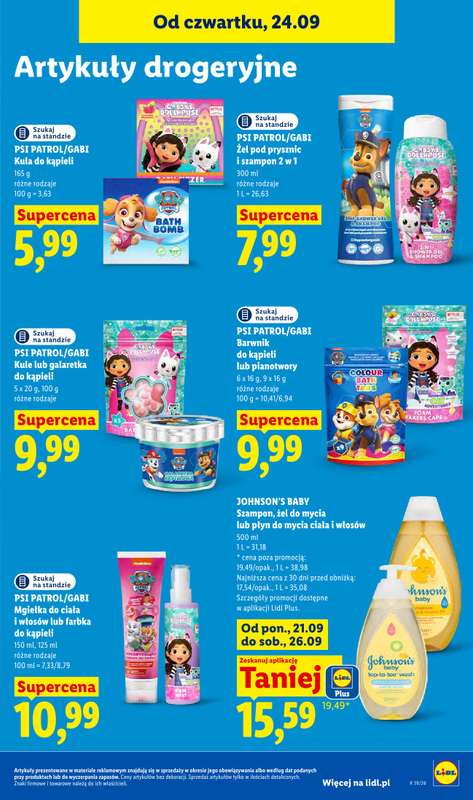Lidl - gazetka promocyjna Oferta od czwartku od czwartku 24.09 do soboty 26.09 - strona 95