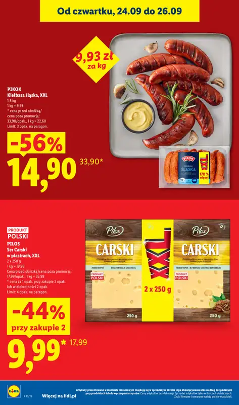 Lidl - gazetka promocyjna Oferta od czwartku od czwartku 24.09 do soboty 26.09 - strona 26