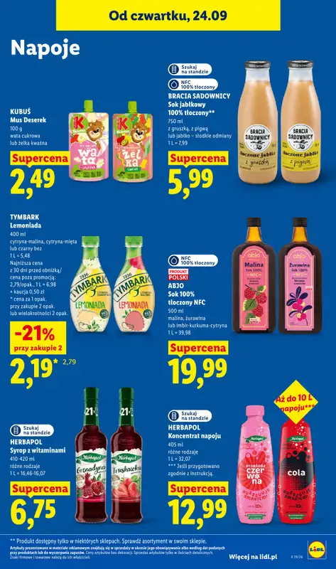 Lidl - gazetka promocyjna Oferta od czwartku od czwartku 24.09 do soboty 26.09 - strona 77