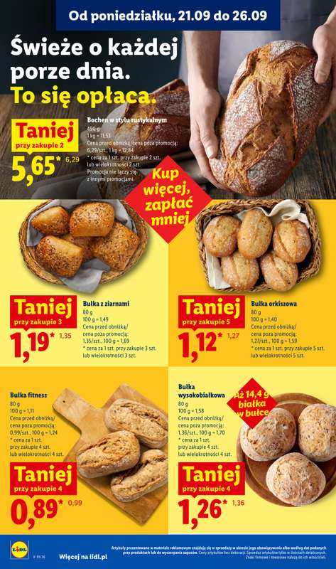 Lidl - gazetka promocyjna Oferta od czwartku od czwartku 24.09 do soboty 26.09 - strona 56