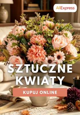 AliExpress - gazetka promocyjna Sztuczne kwiaty od środy 23.09 