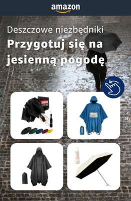 Amazon - gazetka promocyjna Niezbędniki na deszczową pogodę od czwartku 24.09 