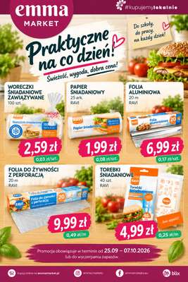 emma MARKET - gazetka promocyjna Plakat promocyjny od piątku 25.09 do środy 07.10