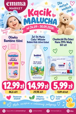 emma MARKET - gazetka promocyjna Plakat promocyjny od czwartku 24.09 do środy 30.09