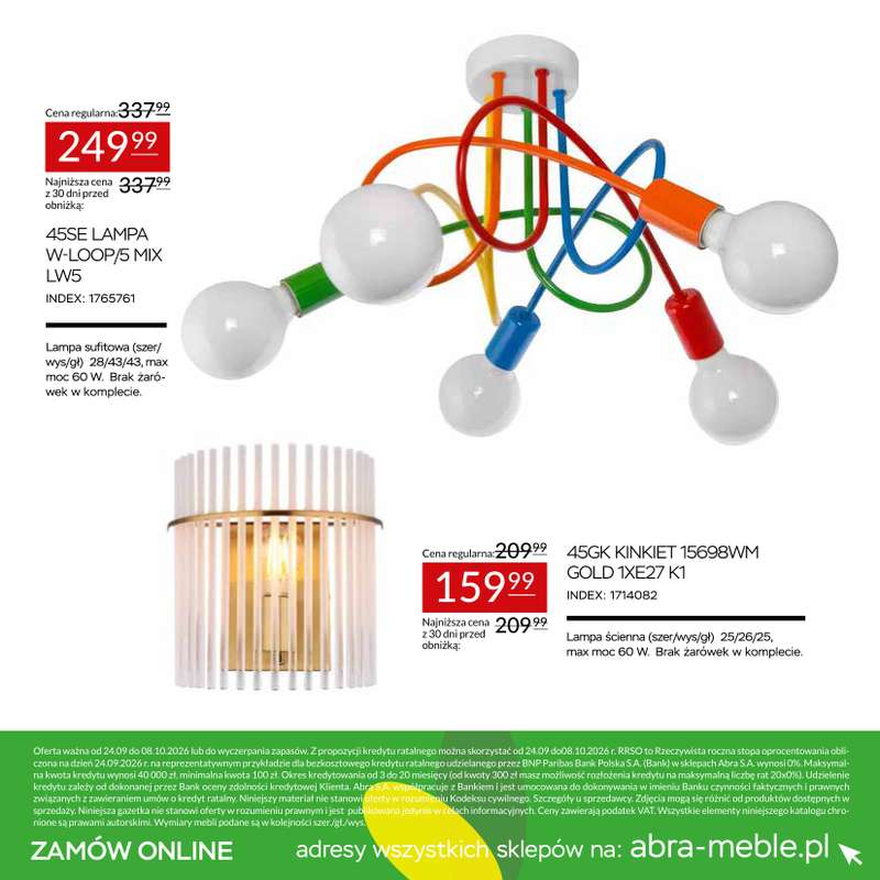 Abra Meble - gazetka promocyjna Gazetka od czwartku 24.09 do czwartku 08.10 - strona 22