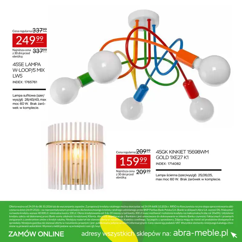 Abra Meble - gazetka promocyjna Gazetka od czwartku 24.09 do czwartku 08.10 - strona 22