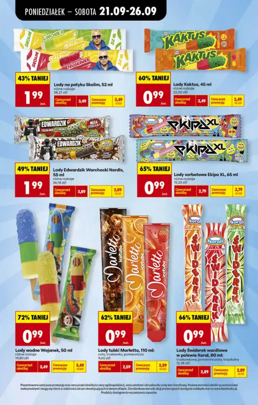 Biedronka - gazetka promocyjna Wielka wyprzedaż lodów   - strona 2
