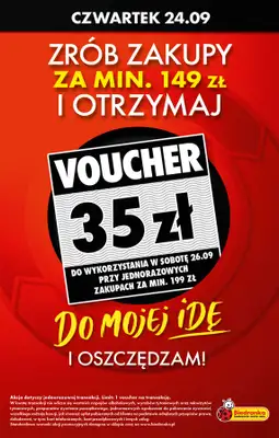 Biedronka - gazetka promocyjna Od poniedziałku, Z ladą tradycyjną od poniedziałku 21.09 do soboty 26.09 - strona 35