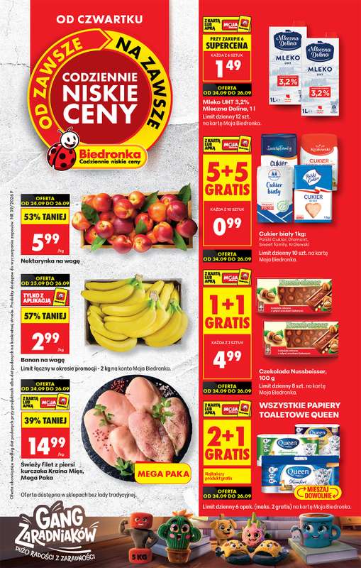 Biedronka - gazetka promocyjna Od czwartku od czwartku 24.09 do środy 30.09