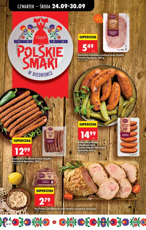 Biedronka - gazetka promocyjna Od czwartku od czwartku 24.09 do środy 30.09 - strona 54