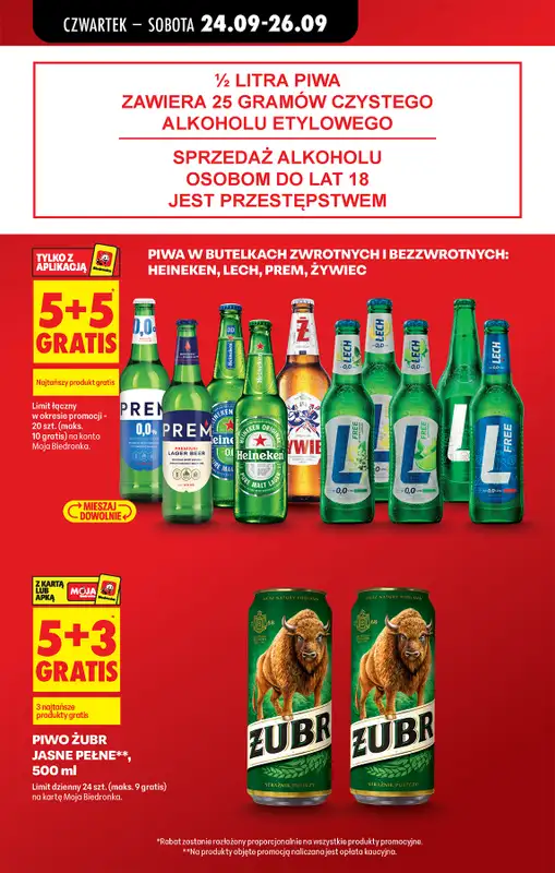 Biedronka - gazetka promocyjna Od czwartku, Z ladą tradycyjną od czwartku 24.09 do środy 30.09 - strona 15