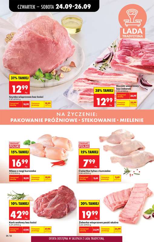 Biedronka - gazetka promocyjna Od czwartku, Z ladą tradycyjną od czwartku 24.09 do środy 30.09 - strona 38