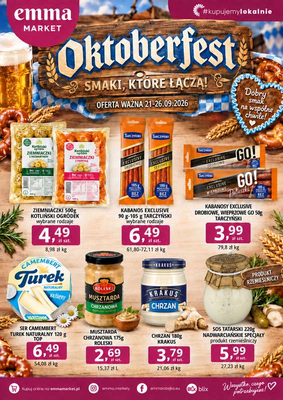emma MARKET - gazetka promocyjna Oktoberfest od czwartku 24.09 do soboty 26.09