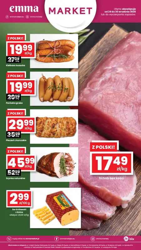 emma MARKET - gazetka promocyjna Oferta spożywcza Emma Market od czwartku 24.09 do środy 30.09 - strona 2
