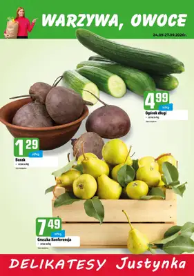Delikatesy Justynka - gazetka promocyjna Plakaty promocyjne od czwartku 24.09 do niedzieli 27.09 - strona 2