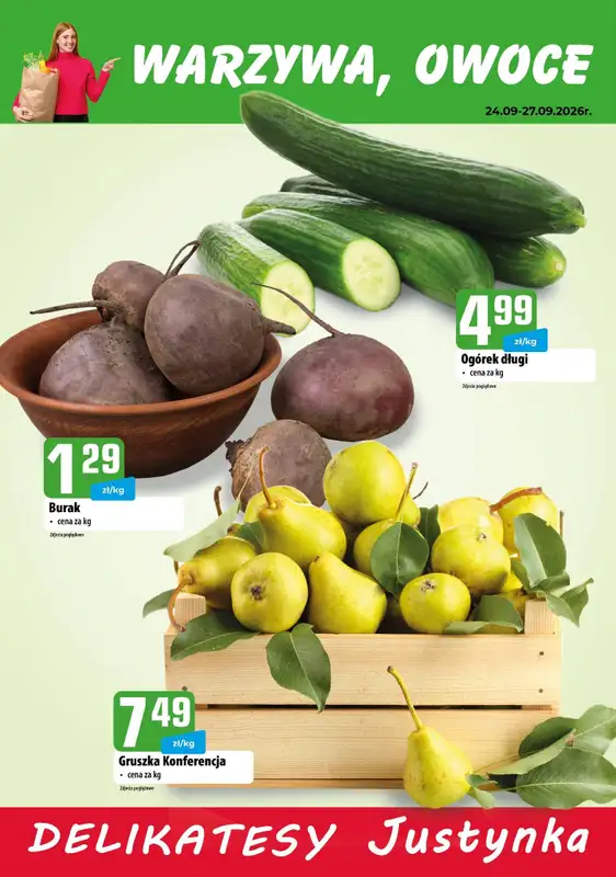 Delikatesy Justynka - gazetka promocyjna Plakaty promocyjne od czwartku 24.09 do niedzieli 27.09 - strona 2