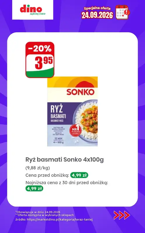 Dino - gazetka promocyjna Specjalna oferta na 24.09.2026 - promocje spoza gazetki od czwartku 24.09 do czwartku 24.09 - strona 7
