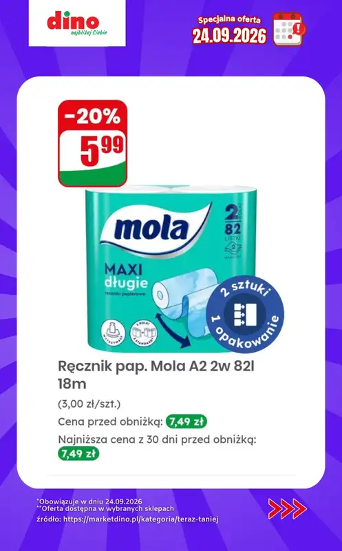 Dino - gazetka promocyjna Specjalna oferta na 24.09.2026 - promocje spoza gazetki od czwartku 24.09 do czwartku 24.09 - strona 10