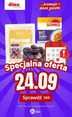 Dino - gazetka promocyjna Specjalna oferta na 24.09.2026 - promocje spoza gazetki od czwartku 24.09 do czwartku 24.09