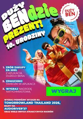 Duży Ben - gazetka promocyjna Zrób zakupy i wygraj! Sprawdź zasady! od czwartku 24.09 do środy 30.09