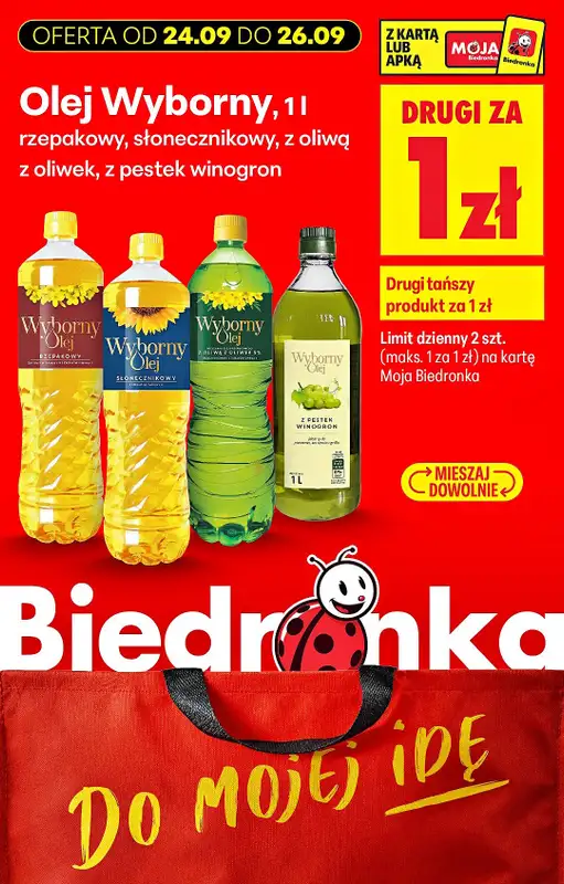 Biedronka - gazetka promocyjna Biedronkowe oszczędności od czwartku od czwartku 24.09 do soboty 26.09 - strona 12