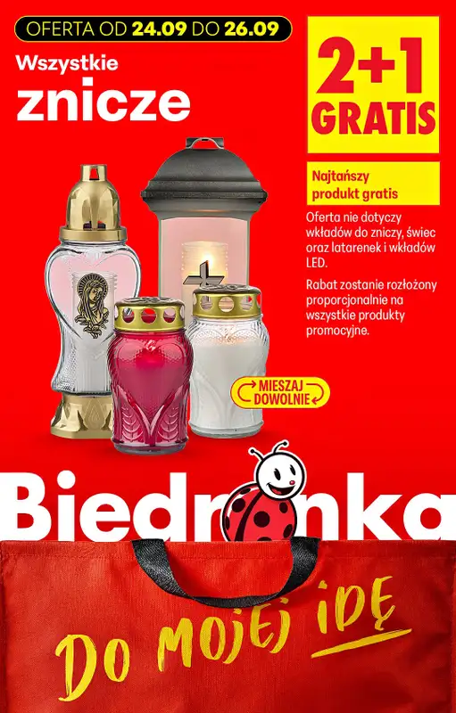 Biedronka - gazetka promocyjna Biedronkowe oszczędności od czwartku od czwartku 24.09 do soboty 26.09 - strona 9