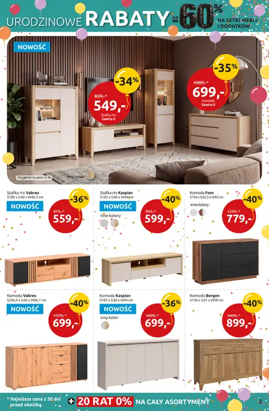 Black Red White - gazetka promocyjna Urodzinowe rabaty do -60% od czwartku 24.09 do niedzieli 11.10 - strona 3
