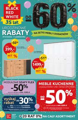Black Red White - gazetka promocyjna Urodzinowe rabaty do -60% od czwartku 24.09 do niedzieli 11.10