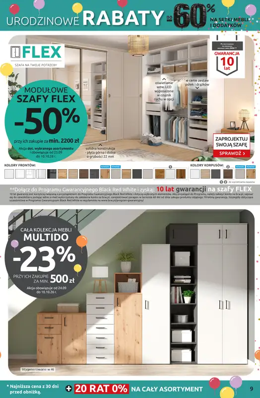 Black Red White - gazetka promocyjna Urodzinowe rabaty do -60% od czwartku 24.09 do niedzieli 11.10 - strona 9