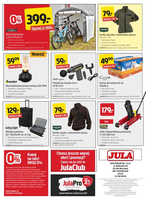 Jula - gazetka promocyjna Gazetka od czwartku 24.09 do środy 07.10 - strona 12