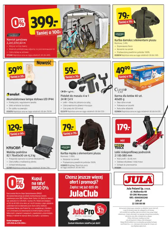 Jula - gazetka promocyjna Gazetka od czwartku 24.09 do środy 07.10 - strona 12