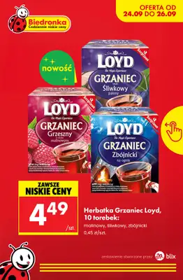 Biedronka - gazetka promocyjna Nowości w Biedronce! od czwartku 24.09 do soboty 26.09