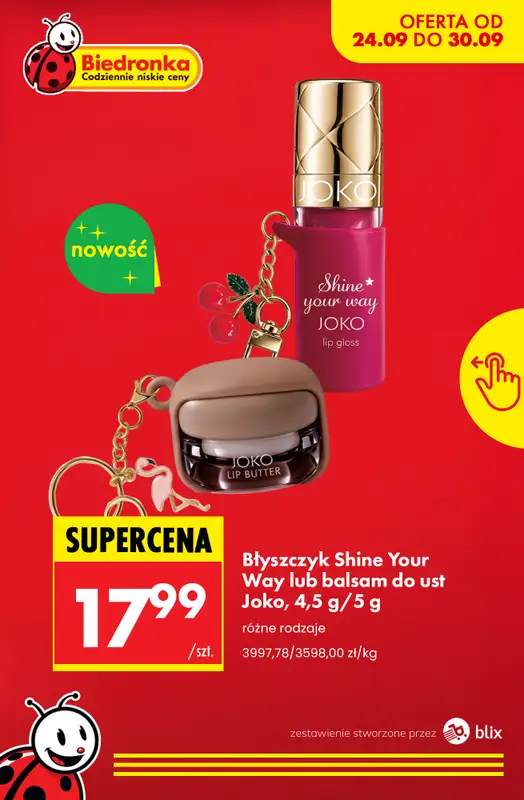 Biedronka - gazetka promocyjna Nowości w Biedronce! od czwartku 24.09 do soboty 26.09 - strona 9