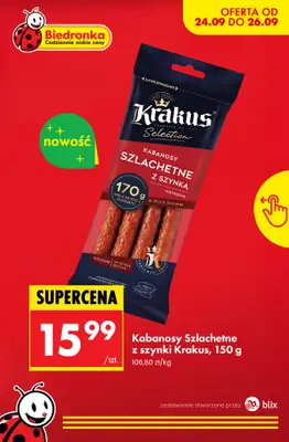 Biedronka - gazetka promocyjna Nowości w Biedronce! od czwartku 24.09 do soboty 26.09 - strona 3