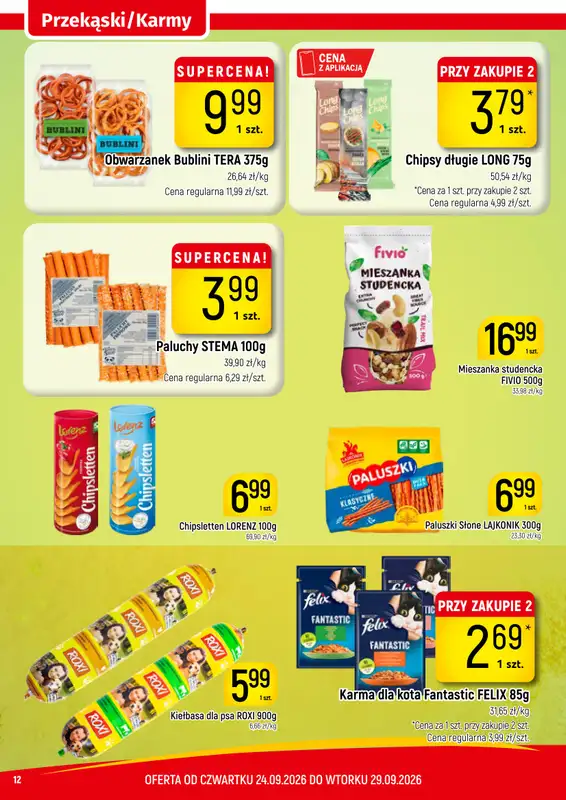 Delikatesy Piotruś Pan - gazetka promocyjna Gazetka od czwartku 24.09 do wtorku 29.09 - strona 12