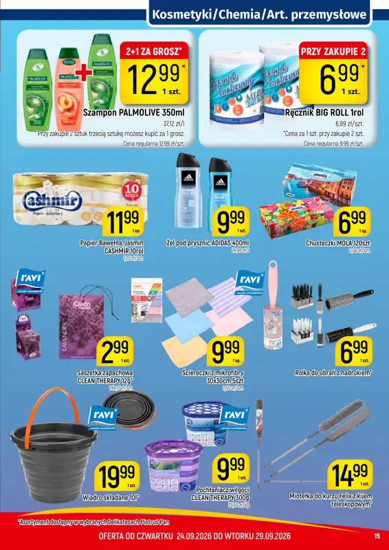 Delikatesy Piotruś Pan - gazetka promocyjna Gazetka od czwartku 24.09 do wtorku 29.09 - strona 15