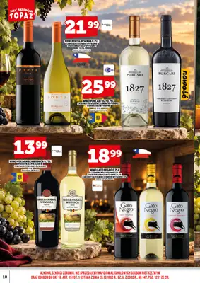 TOPAZ - gazetka promocyjna Gazetka alkoholowa od czwartku 01.10 do czwartku 15.10 - strona 10