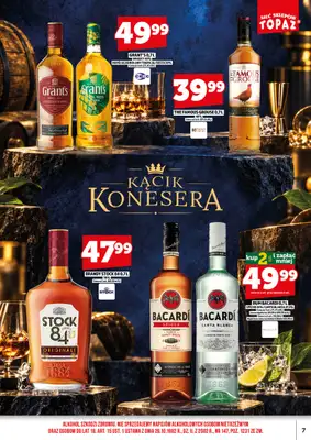 TOPAZ - gazetka promocyjna Gazetka alkoholowa od czwartku 01.10 do czwartku 15.10 - strona 7