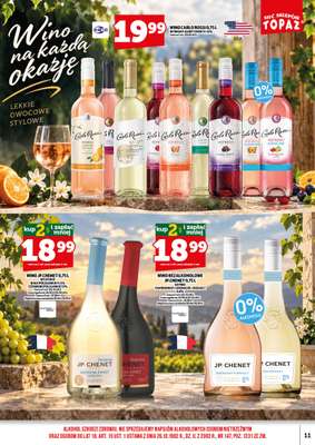 TOPAZ - gazetka promocyjna Gazetka alkoholowa od czwartku 01.10 do czwartku 15.10 - strona 11