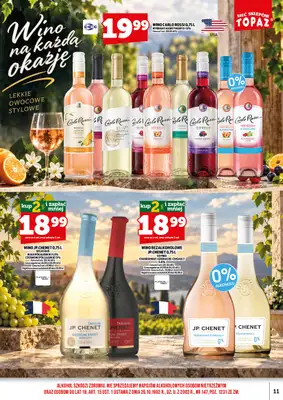 TOPAZ - gazetka promocyjna Gazetka alkoholowa od czwartku 01.10 do czwartku 15.10 - strona 11